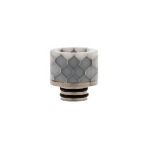 Drip tip 510 Acier & Résine Nid d’abeilles (PVM18)